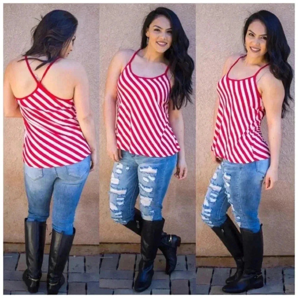 Striped all the way halter top - Picture 2 of 3